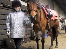 24-03-2001 Ellis en Cynthia tweede keer paardrijden