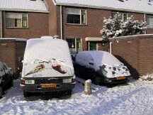 23-12-2001 Wintersneeuw in Heerhugowaard