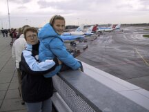 18-10-2004 Met Mariska naar Schiphol