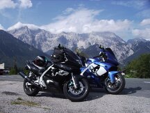 27-08-2009 Ben en Clemens , Oostenrijk met de YamahaThundercat