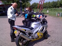 04-07-2010 Sandra haar eerste motor bekeuring